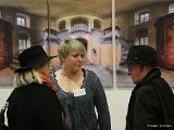 Angelika Stück mit Besuchern